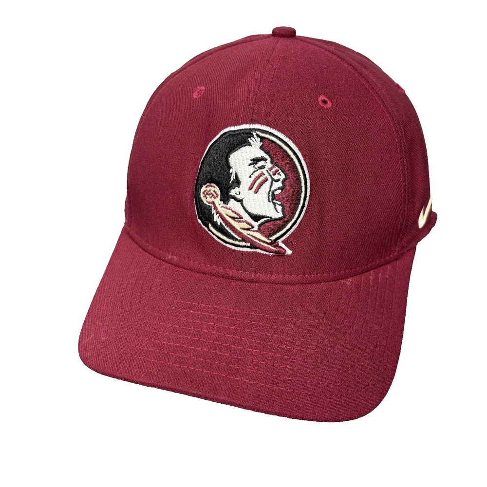 Florida State Seminoles Hat Cap Fitted Mens Large NCAA Football Stretch Fit Nike
